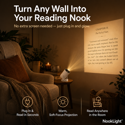 NookLight™ – Smart Reading Projector