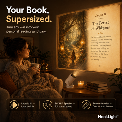NookLight™ – Smart Reading Projector